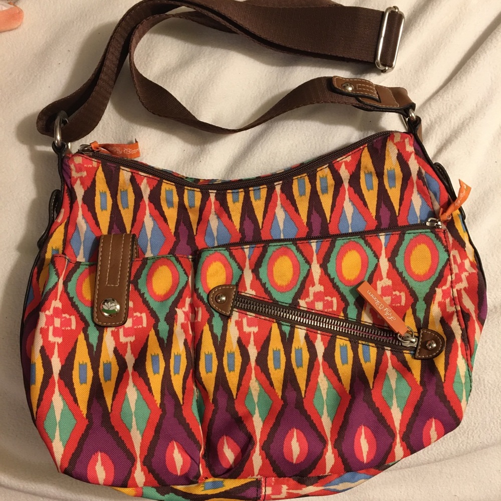 Lily Bloom purse, used, multi colored